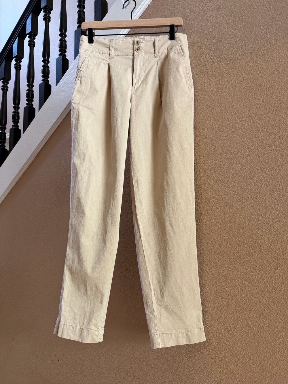 a new day Cream Pleated Ankle Pants